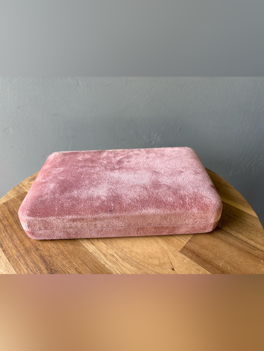 Vintage Pink Velvet Presentation San Diego Jewelers Box